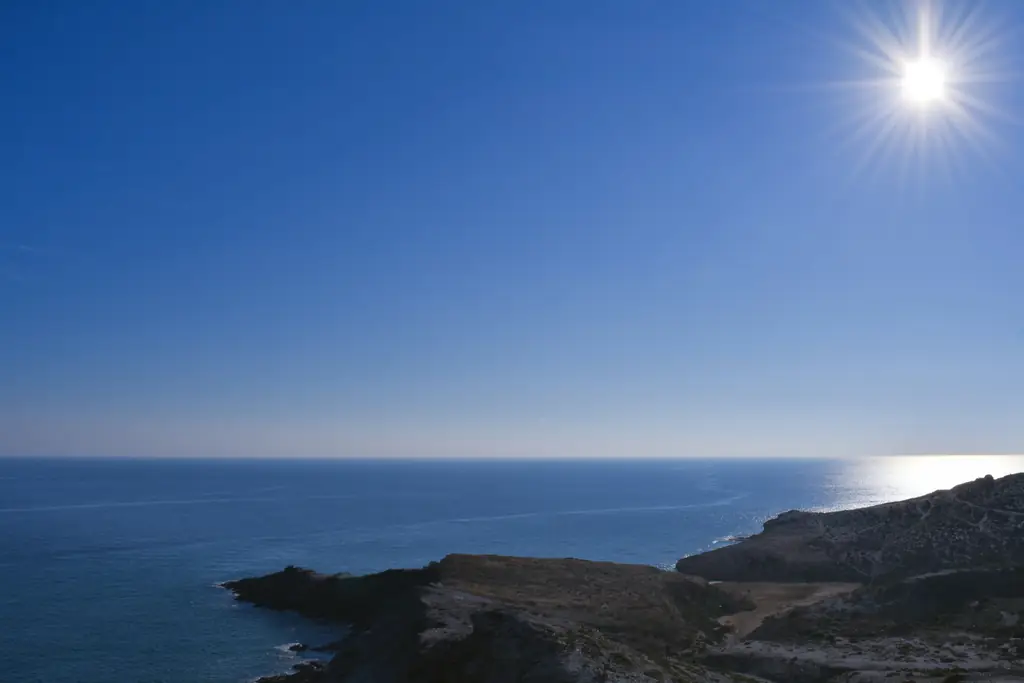Blaues Meer und Himmel an La Manga del Mar Menor